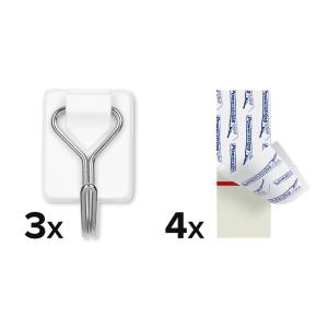 Tesa Powerstrips Klebehaken Für Max. 1,0 Kg, 3 St. 57615-00003-00 (4063565408328)