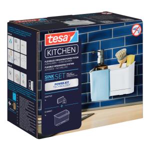 KITCHEN Spülbecken Organizer, weiß tesa 70046-00000-01 (4063565273841)