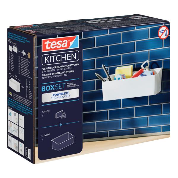 KITCHEN Organisationsbox, weiß tesa 70062-00000-01 (4063565293306)