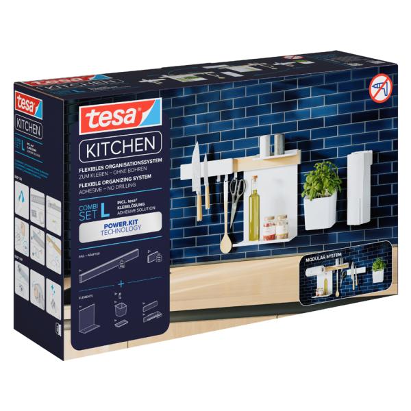 KITCHEN Combi-Set L, 8-teilig, weiß tesa 70042-00000-01 (4063565273339)