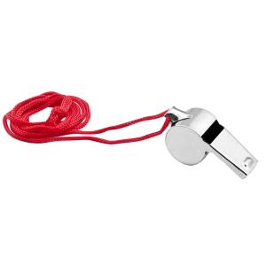 Trillerpfeife, aus Metall, mit Kordel Wonday FOP800071 (3701254706188)