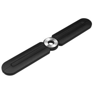 Design-Topfuntersetzer aus Silikon, klappbar, schwarz WEDO 206 300101 (4003801863290)