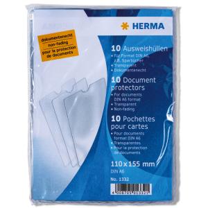 Ausweishülle, PP, 1-fach, 155 x 220 mm, Kleinpackung HERMA 1333 (4008705013338)
