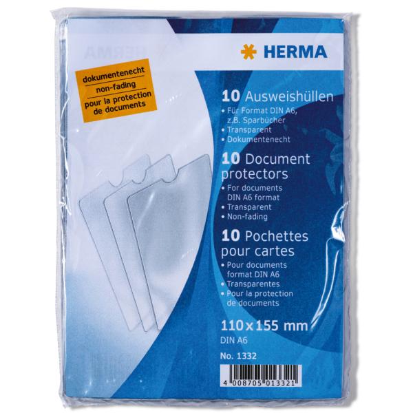 Ausweishülle, PP, 1-fach, 155 x 220 mm, Kleinpackung HERMA 1333 (4008705013338)