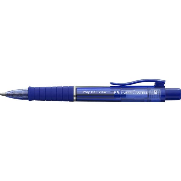 FABER-CASTELL Druckkugelschreiber POLY BALL VIEW, grün Faber-Castell 145754 (6933256649867)