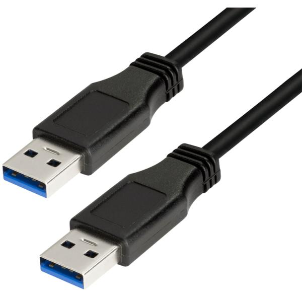 USB 3.0 Kabel, USB-A - USB-A Stecker, 1, 0 m, schwarz LogiLink CU0038 (4052792001013)