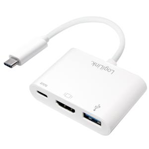 Multiport Adapter, USB-C - HDMI, weiß LogiLink UA0258 (4052792038712)