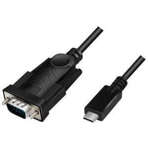 USB-C - RS232 Adapterkabel, 1, 2 m, schwarz LogiLink AU0051A (4052792067774)