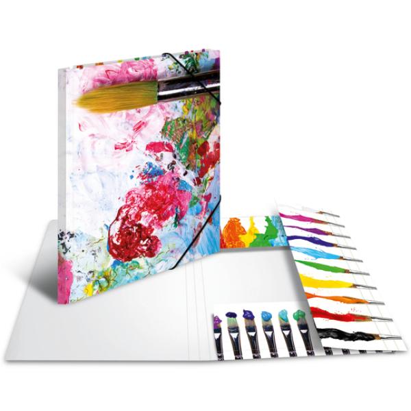 Eckspannermappe 'Malerei', aus Karton, DIN A3 HERMA 19296 (4008705192965)