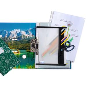 Reißverschlusstasche transparent schwarz A5, 25,5x20cm Abheftrand HERMA 20029 (4008705200295)