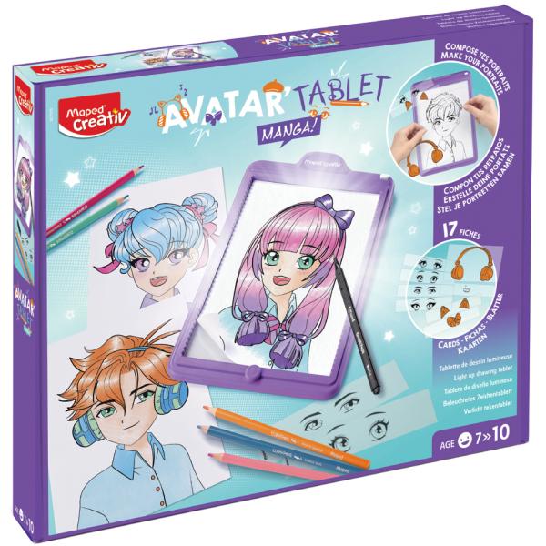 Creativ LED-Leuchttisch AVATAR MANGA, lila Maped 907076 (3154149070763)