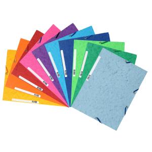 Eckspannermappe, DIN A4, Karton 400 g/ qm, rosa EXACOMPTA 55520E (3130630555209)