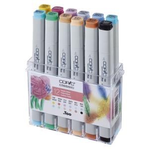 Marker classic, 12er Set Pastellfarben COPIC 20075704 (4013695257129)