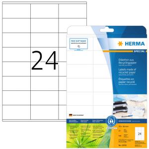 Universal-Etiketten Recycling, 25, 4 x 16 mm, 20 Blatt HERMA 10700 (4008705107006)