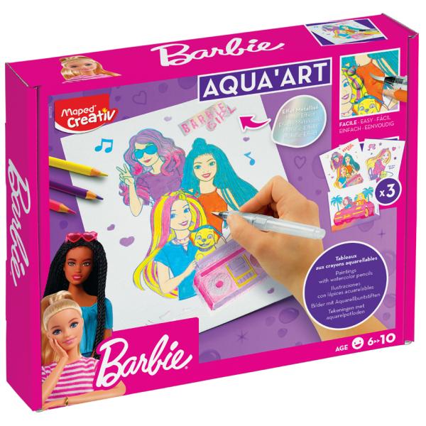 Creativ Aquarell-Set AQUA ART Barbie Maped 907073 (3154149070732)