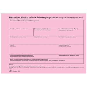 Meldeschein für Beherbergungsstätten, DIN A5 RNK Verlag 1649 (4002871164900)