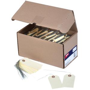 Warenanhänger, 125 x 63 mm, neutral, mit Draht APLI 121316 (3270241213164)