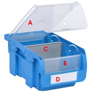 Einsteckschild für Sichtlagerkasten ProfiPlus Compact allit 456499 (4005187564990)