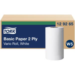 TORK Mehrzweck-Putzrolle, 2-lagig, weiß, 55 m - stark tork 129265 (7310791182940)