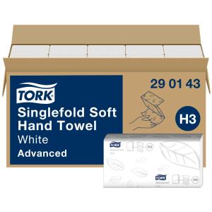 TORK Singlefold Handtuchpapier, 226 x 230 mm, weiß, Z-Falz tork 290143 (7322540880731)