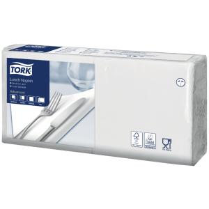 TORK Lunch-Servietten, 328 x 325 mm, 3-lagig, weiß tork 477414 (7322540672916)