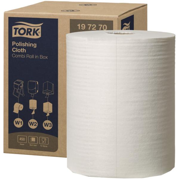 TORK Polier-Putzrolle, 1-lagig, weiß, 171 m tork 197270 (7322540236699)