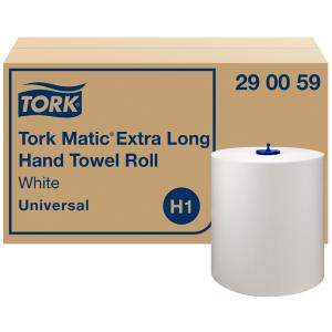 TORK Matic Handtuchrolle, 1-lagig, weiß, 280 m - extra lang tork 290059 (7322540661835)