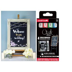 Kreidemarker Chalk marker PWE5M/ 8 PF, 8er Etui uni-ball PWE5M/8 PF (3296280045771)
