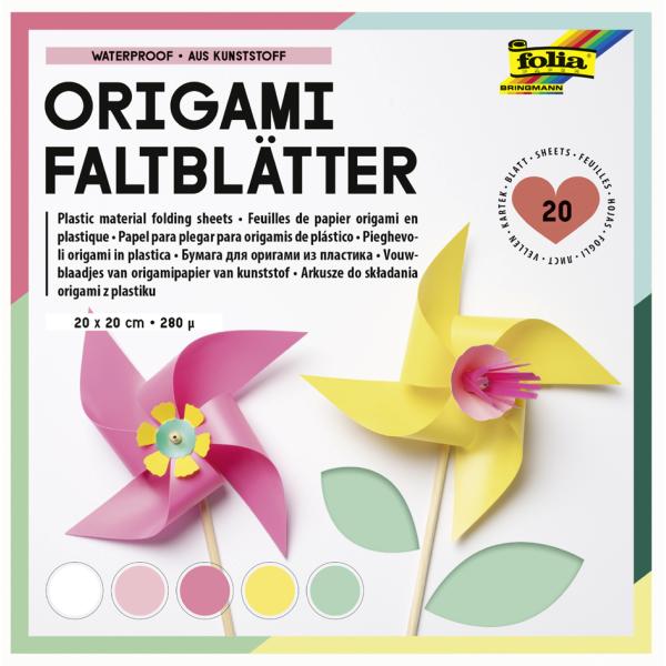Origami-Faltblätter, aus Kunststoff, 200 x 200 mm folia 9161/0 (4001868133646)