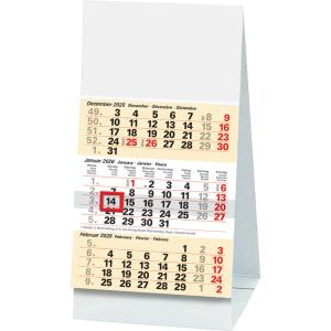 Tischkalender '3-Monats-Tischkalender', 2026 Glocken 5170211006 (4061947146745)