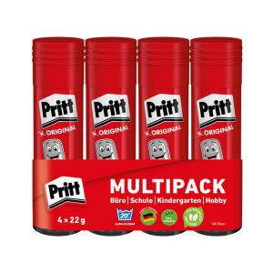 Klebestift 4 x 43 g im Spar-Pack, lösemittelfrei Pritt PK8MP (4015000411882)