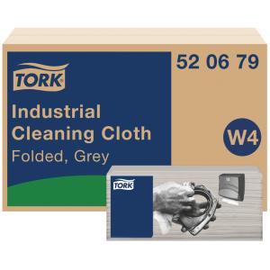 TORK Industrie-Reinigungstücher, 415 x 355 mm, grau tork 520679 (7322541182759)