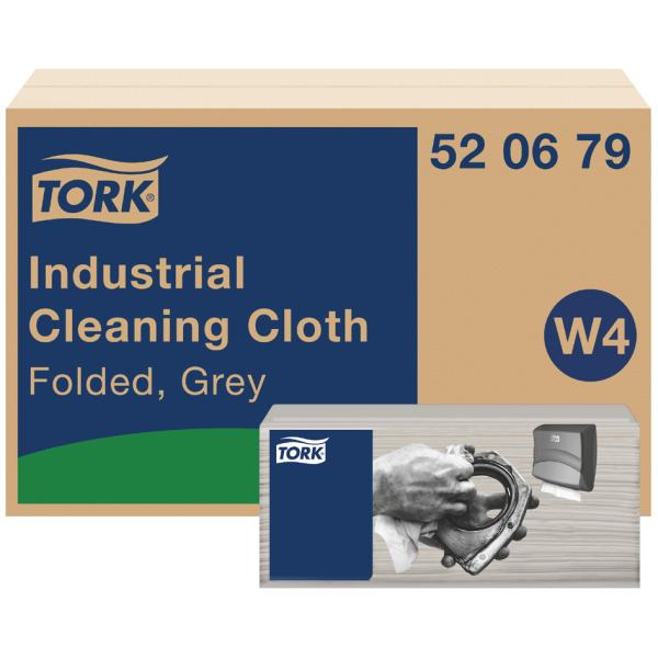 TORK Industrie-Reinigungstücher, 415 x 355 mm, grau tork 520679 (7322541182759)