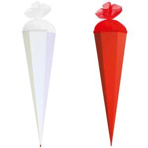 Bastelschultüte mit Verschluss, 850 mm, weiß ROTH 668531 (4028279850245)