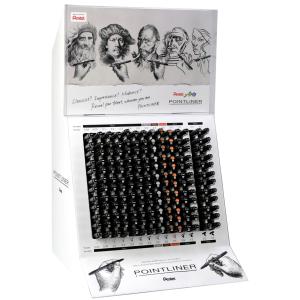 Arts Permanent Fineliner Pointliner, Thekendisplay Pentel S20P-14E (4016284347744)