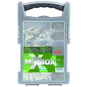 Mixbox 'Spanplattenschrauben mit Dübeln', 700 teilig suki. 6107162 (4032526716253)