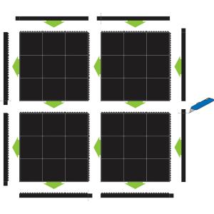 Arbeitsplatzmatte Yoga Solid Basic (B)900 x (T)900 mm miltex 16020 (4260061891504)