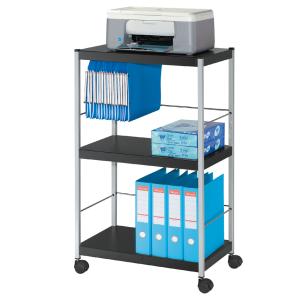 Multifunktionswagen M, 3 Böden, schwarz / silber PAPERFLOW DP3M.01 (3660141060645)