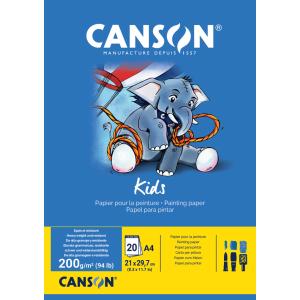 Malblock Kids, DIN A3, 200 g/ qm, 20 Blatt CANSON C400015589 