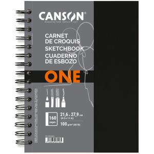 Skizzenbuch ARTBOOK ONE, 216 x 279 mm, schwarz CANSON C400039212 (3148950075185)