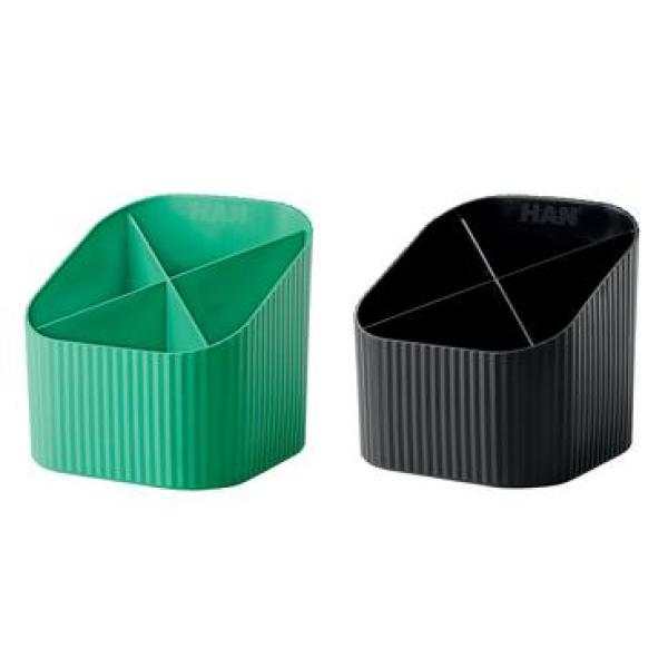 Schreibköcher Re-X-LOOP 4 Fächer rot HAN 17238-917 (4012473172852)