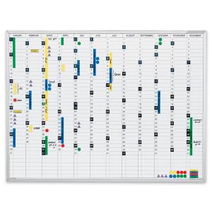 Jahresplaner, (B)1200 x (H)900 mm, magnethaftend magnetoplan 1241212 (4013695003276)