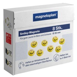 Haftmagnet 'Smiley', Durchmesser: 30 mm magnetoplan 16672 (4013695028453)
