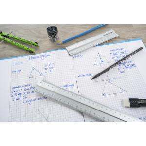 Metall-Lineal, aus Aluminium, 300 mm EBERHARD FABER 570009 (4087205700092)