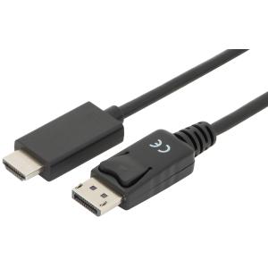 DisplayPort 1.2 Adapterkabel, DP - HDMI-A, 2, 0 m DIGITUS AK-340303-020-S (4016032438595)