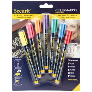 Kreidemarker ORIGINAL SMALL, 7er Set Securit BL-SMA100-V7-MT (8719075285091)