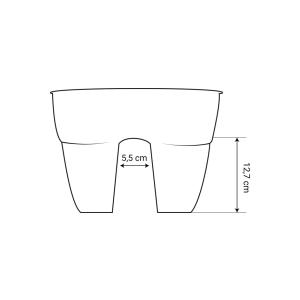 Geländertopf 'OSAKA', (B)560 x (T)300 mm, anthrazit EDA 013586 G.ANT SX (3086960266370)