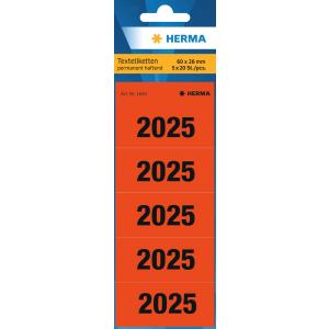 Ordner-Inhaltsschild '2026', 60 x 26 mm, bedruckt HERMA 1686 (4008705016865)