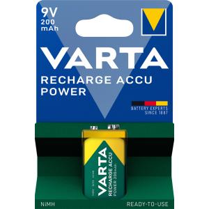 NiMH Akku 'RECHARGE ACCU Power', E-Block (6F22) VARTA 56722 101 401 (4008496550814)