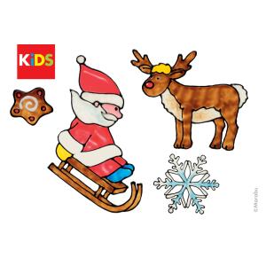 KiDS Window Color Set 'Christmas', 6 x 25 ml Marabu 0306000000003 (4007751721525)